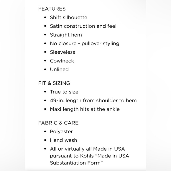 NWT Women's Tash + Sophie Cowl Satin Dress Hardware Straps XL champagne - Picture 5 of 12